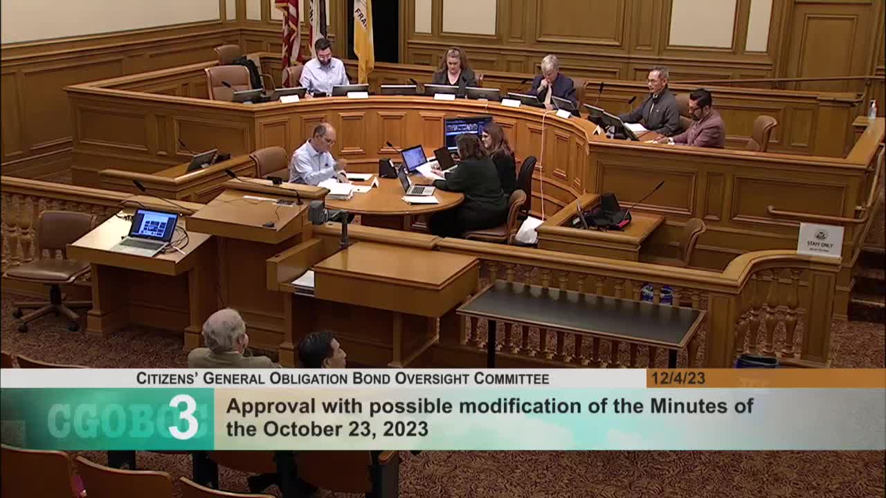 Joe Chin presents San Francisco's $350M Public Health and Safety Bond Program update