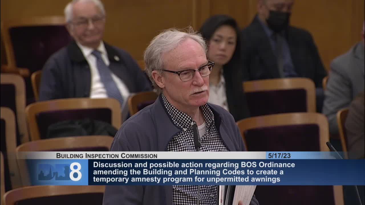 Commission supports temporary amnesty program for unpermitted awnings in city