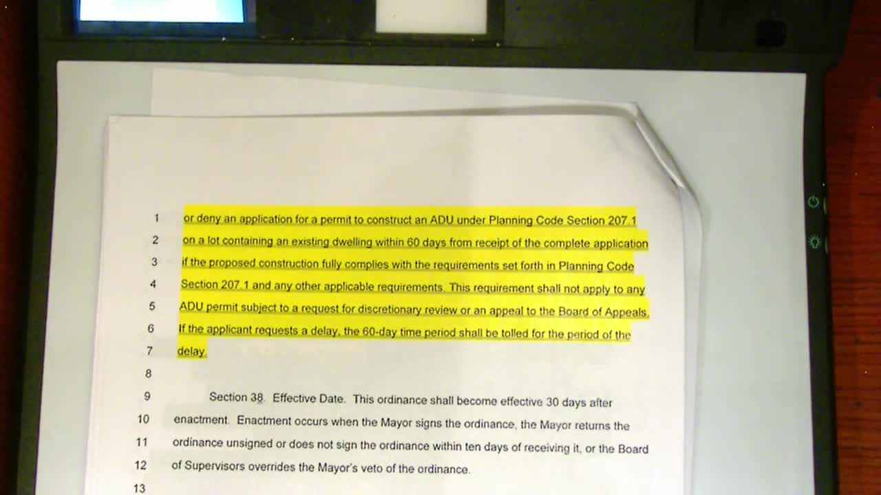 San Francisco committee debates building code changes amid planning process confusion