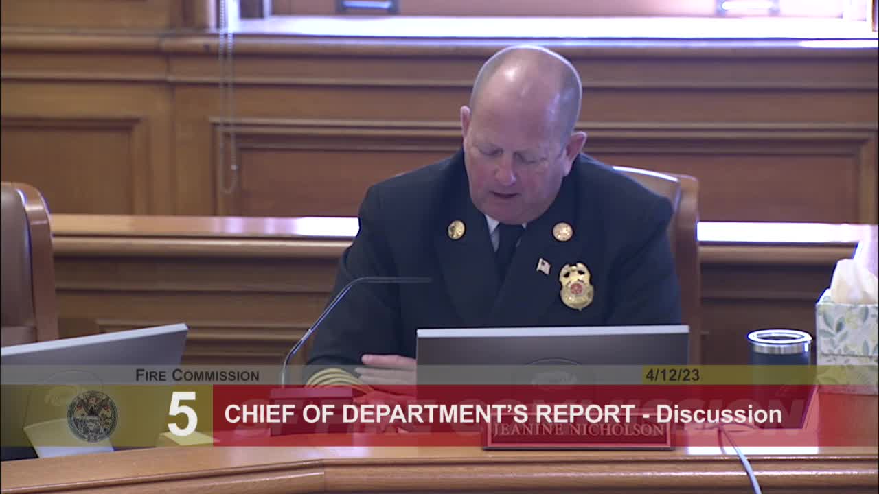 Captain Ramon Flores updates fire prevention efforts and housing safety protocols