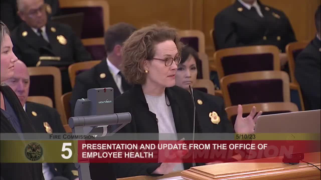 San Francisco Firefighters discuss TB and mental health support in recent health meeting