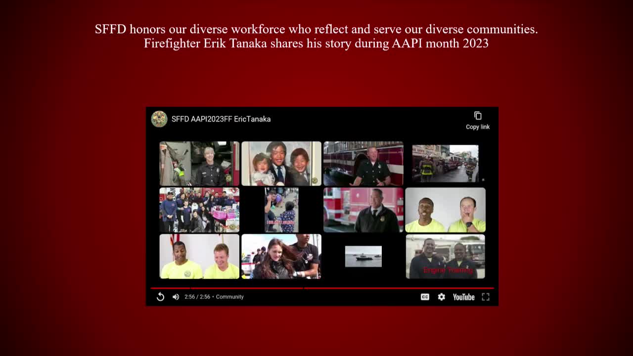 Commissioner Collins highlights art importance at Station 49 during fire department meeting