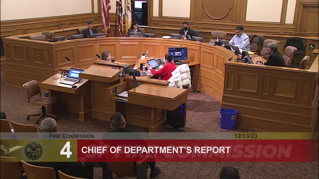 Deputy Chief Letrope reports on major fire rescue in San Francisco