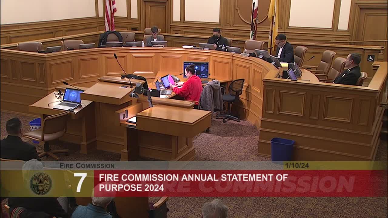 San Francisco Fire Commission adopts 2024 mission statement prioritizing public safety and equity