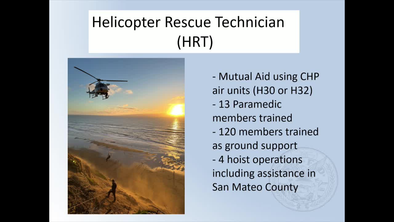 San Francisco Fire Department trains 13 helicopter rescue technicians for advanced operations