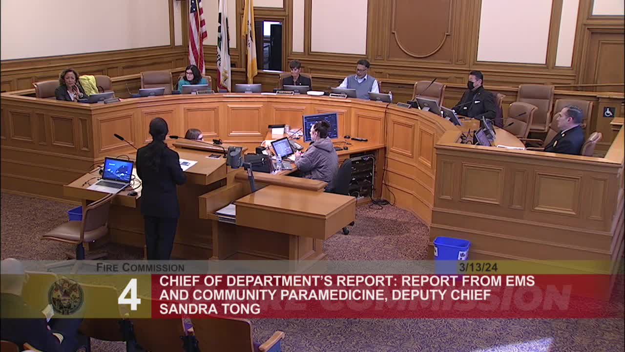 San Francisco officials discuss sobering center procedures and Narcan usage in EMS report