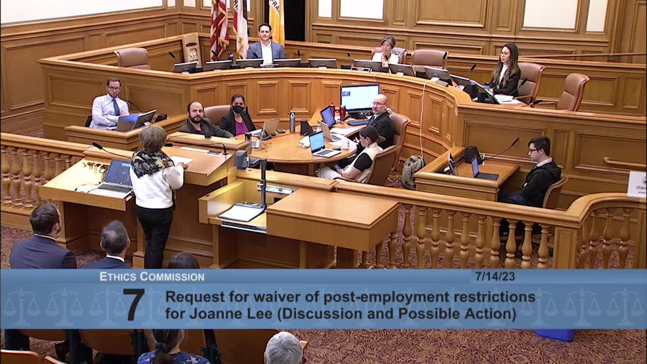 CMAQ leaders advocate for Joanne Lee as inaugural executive director during ethics commission hearing