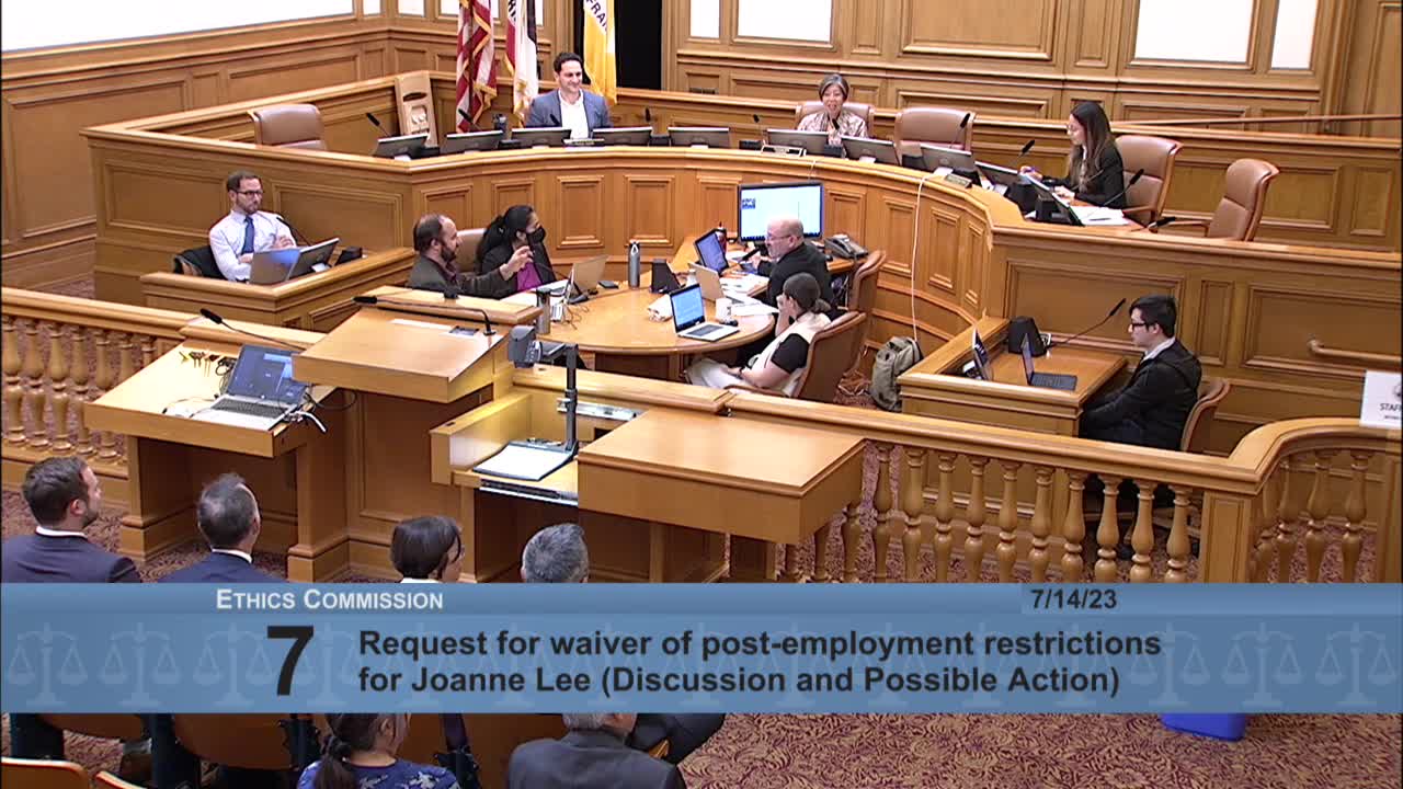 San Francisco board approves waiver for Ms. Lee to lead CMAC