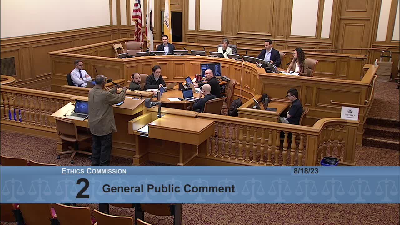 Francisco de Costa condemns San Francisco Ethics Commission for corruption