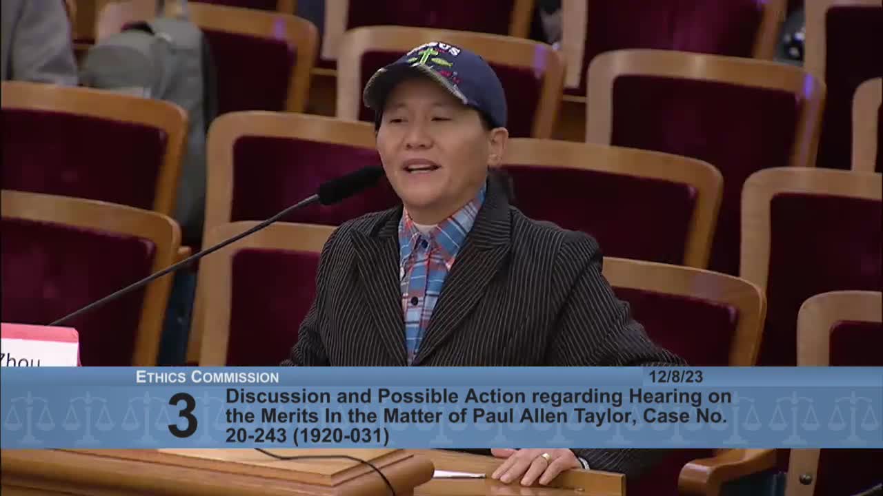 Ellen Li Zhao urges San Francisco officials to end investigation and save taxpayer money