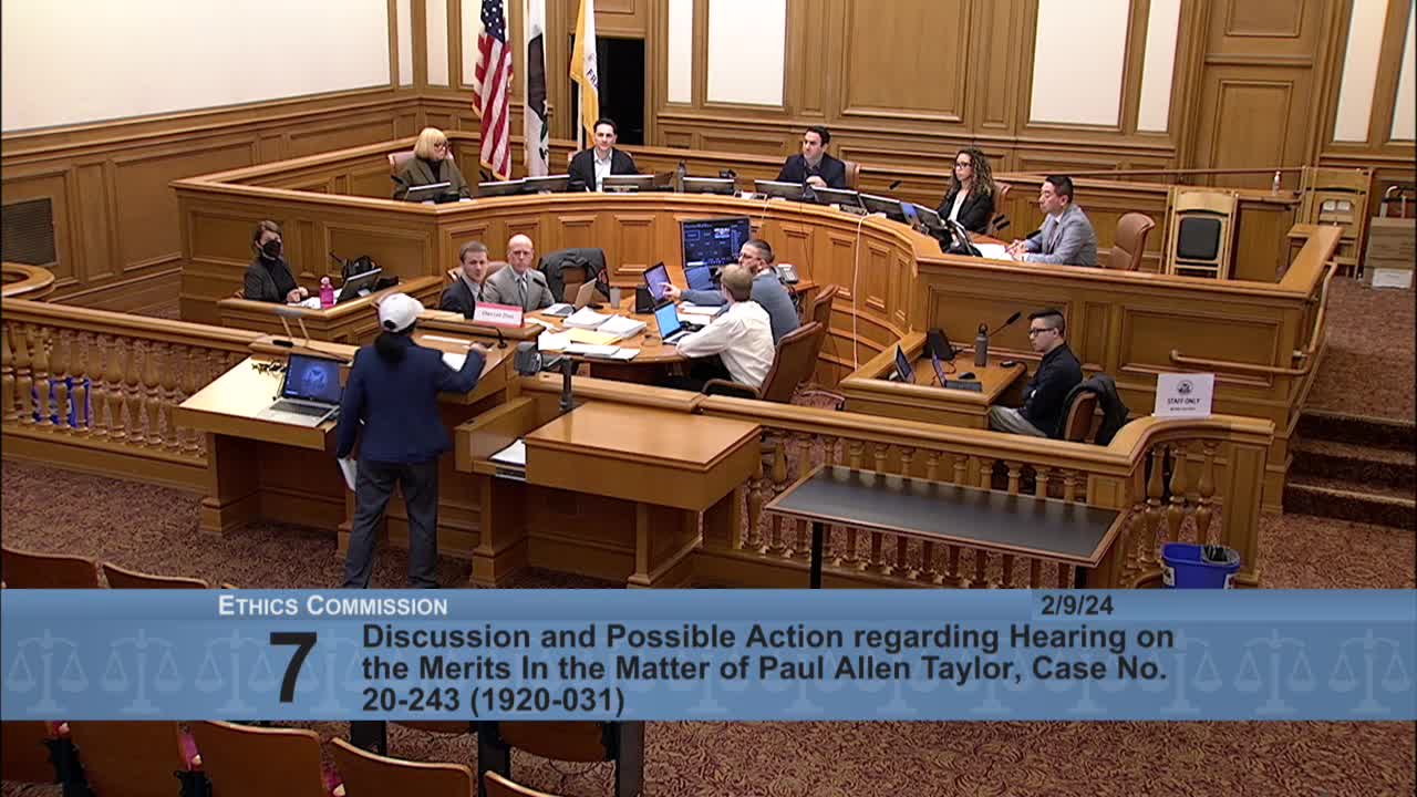 Ethics Commission hearings examine Paul Taylor's role in JAO campaign expenditures