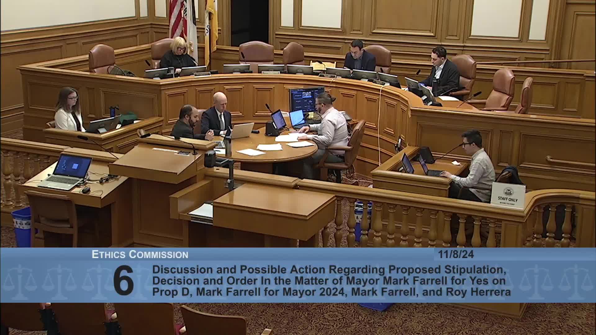 San Francisco Ethics Commission discusses whistleblower legislation proposed by Supervisor Ronan