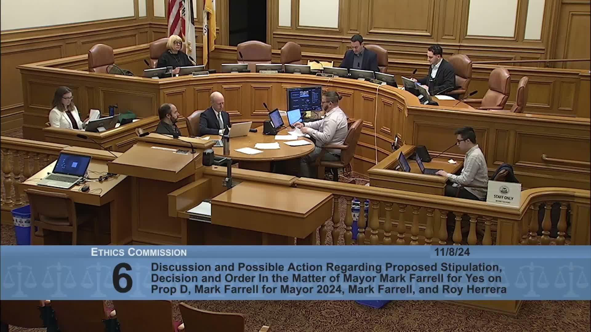 Commission discusses whistleblower-reporting amendment referred from Supervisor Ronan; no vote