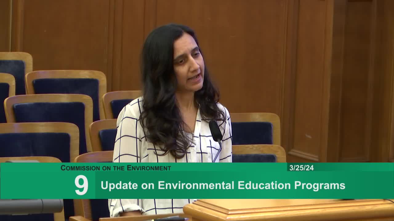 Esther Tang outlines San Francisco's youth environmental education initiatives