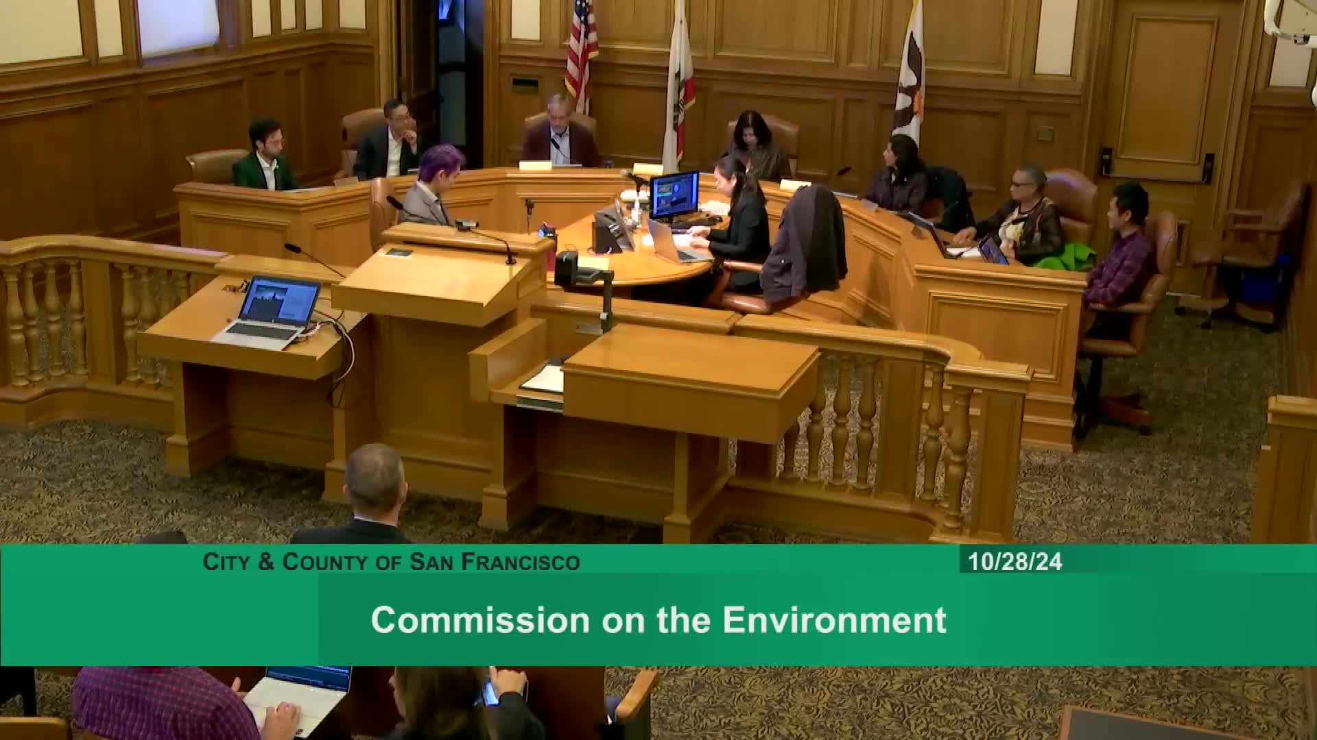 San Francisco Commission on the Environment honors Jack Macy and updates on key programs