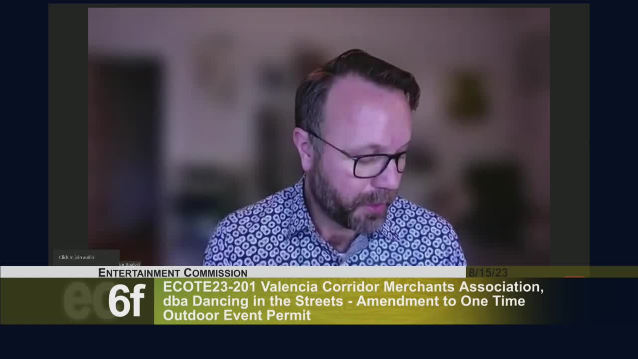 Valencia Corridor Merchants seek approval for outdoor amplified sound permit