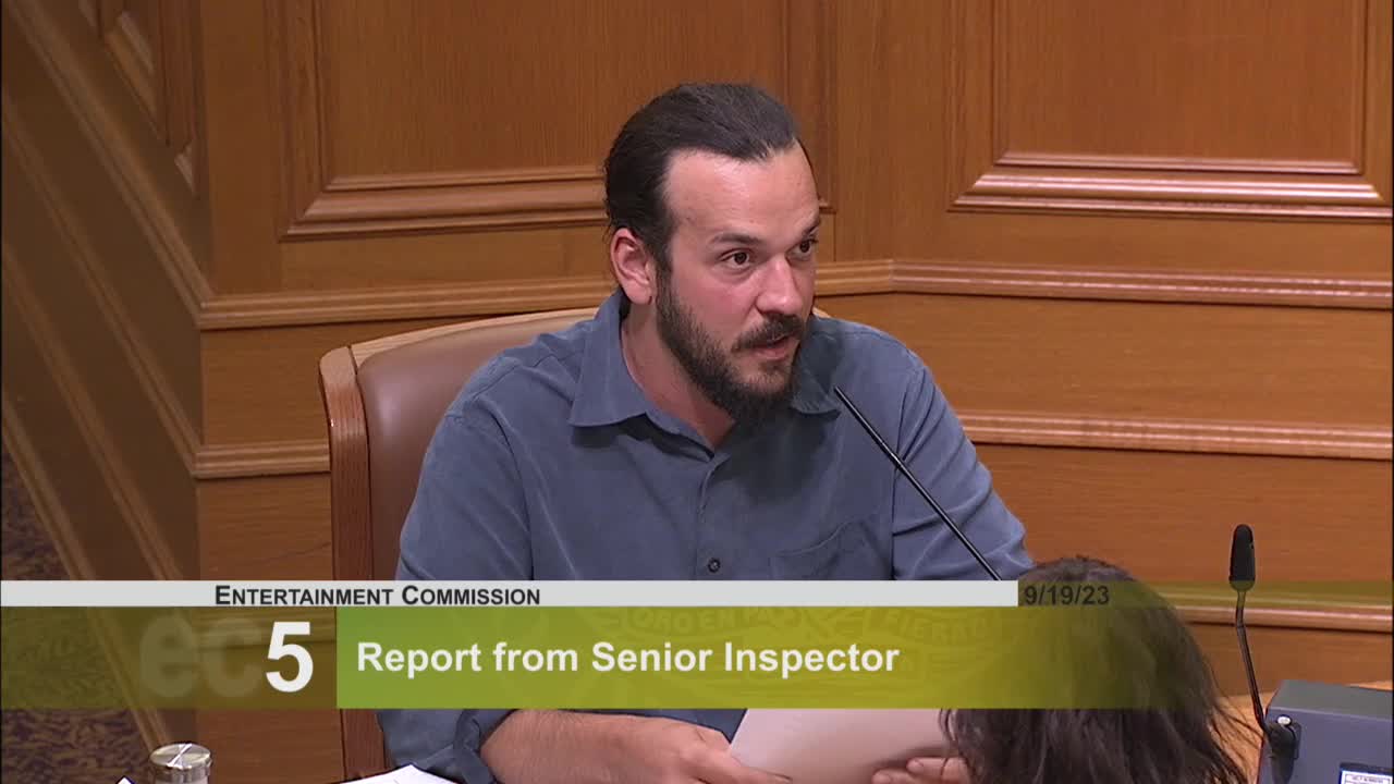 Entertainment Commission reviews Stratos enforcement history following multiple permit violations