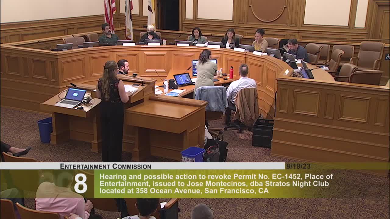 San Francisco Entertainment Commission considers revocation of Stratos Nightclub's permit