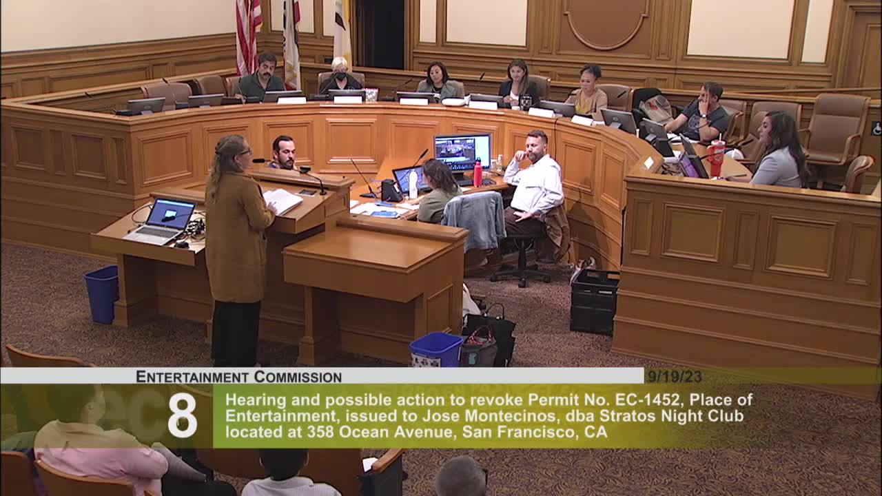 San Francisco Entertainment Commission considers Stratos nightclub permit revocation due to violations