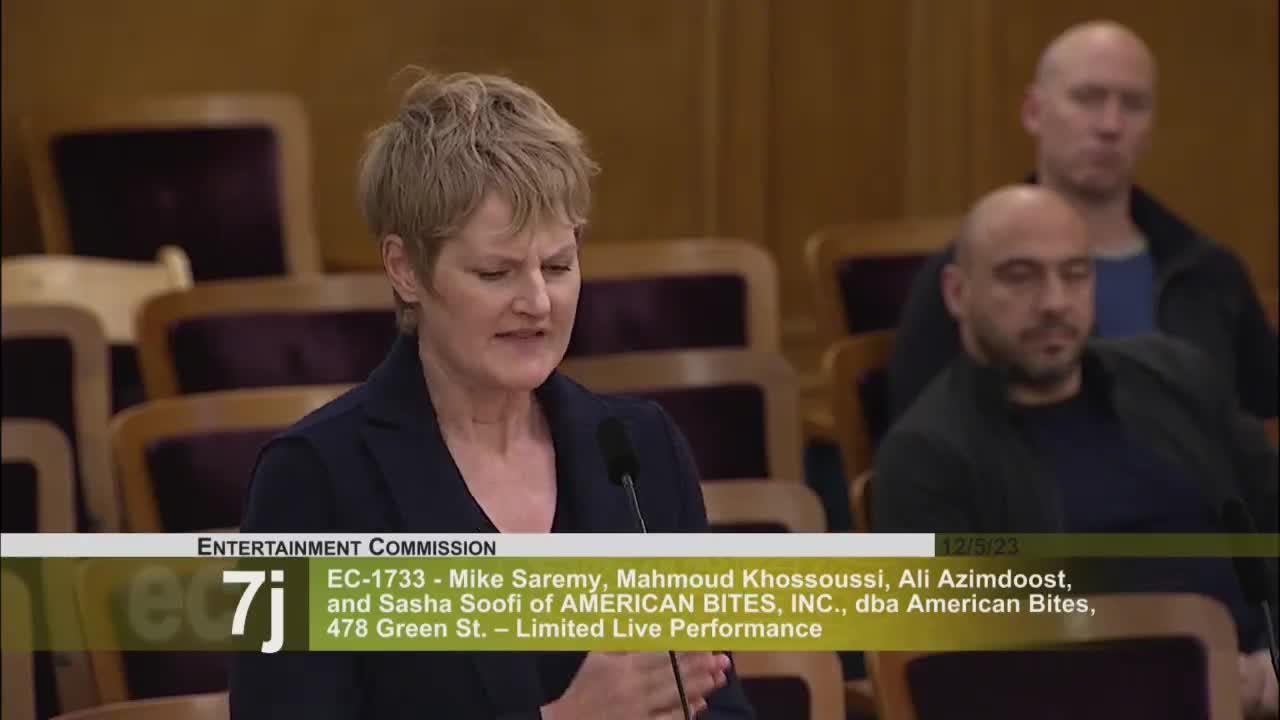 Telegraph Hill Commission approves outdoor music permits for multiple restaurants in San Francisco