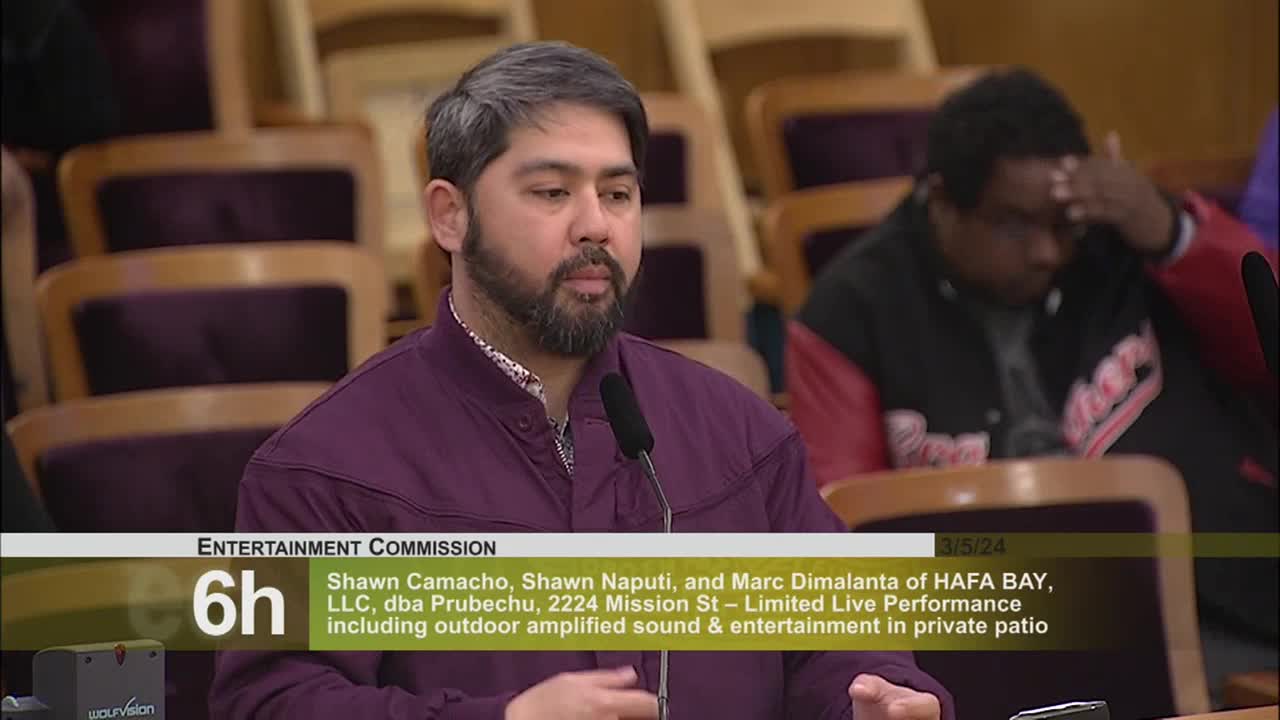 Provecho seeks outdoor performance permit despite neighbor objections in San Francisco