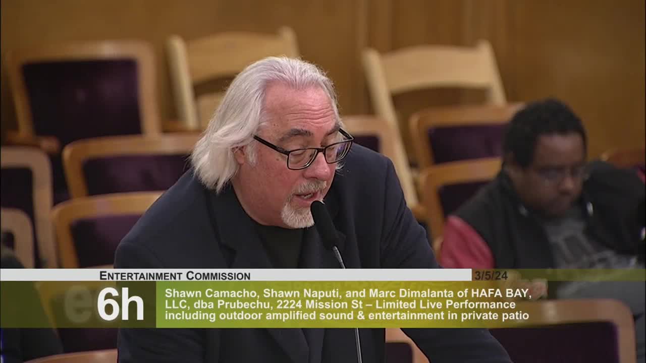 San Francisco Board approves outdoor entertainment permit despite neighbor noise complaints