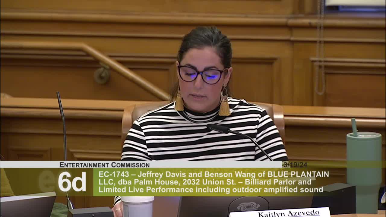 Palm House owner Jeff Davis seeks permit for extended indoor entertainment hours