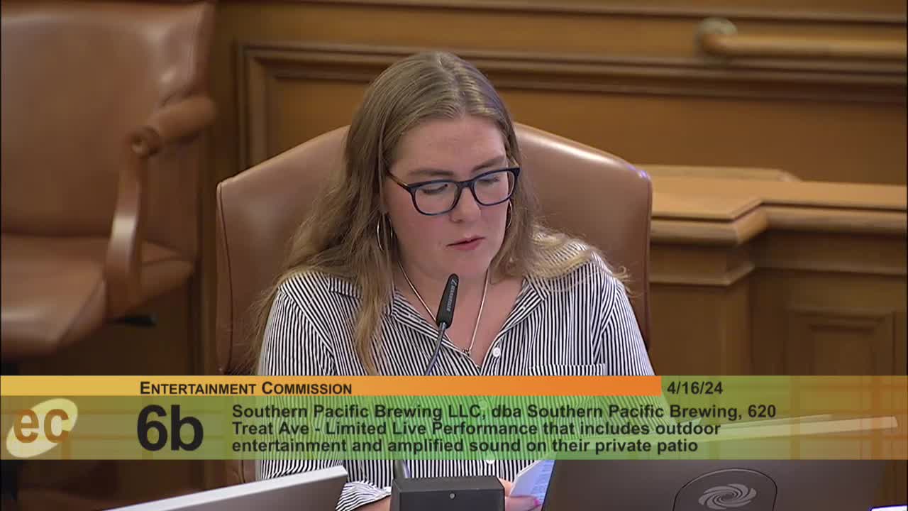 Southern Pacific Brewing seeks permit for outdoor entertainment and live music