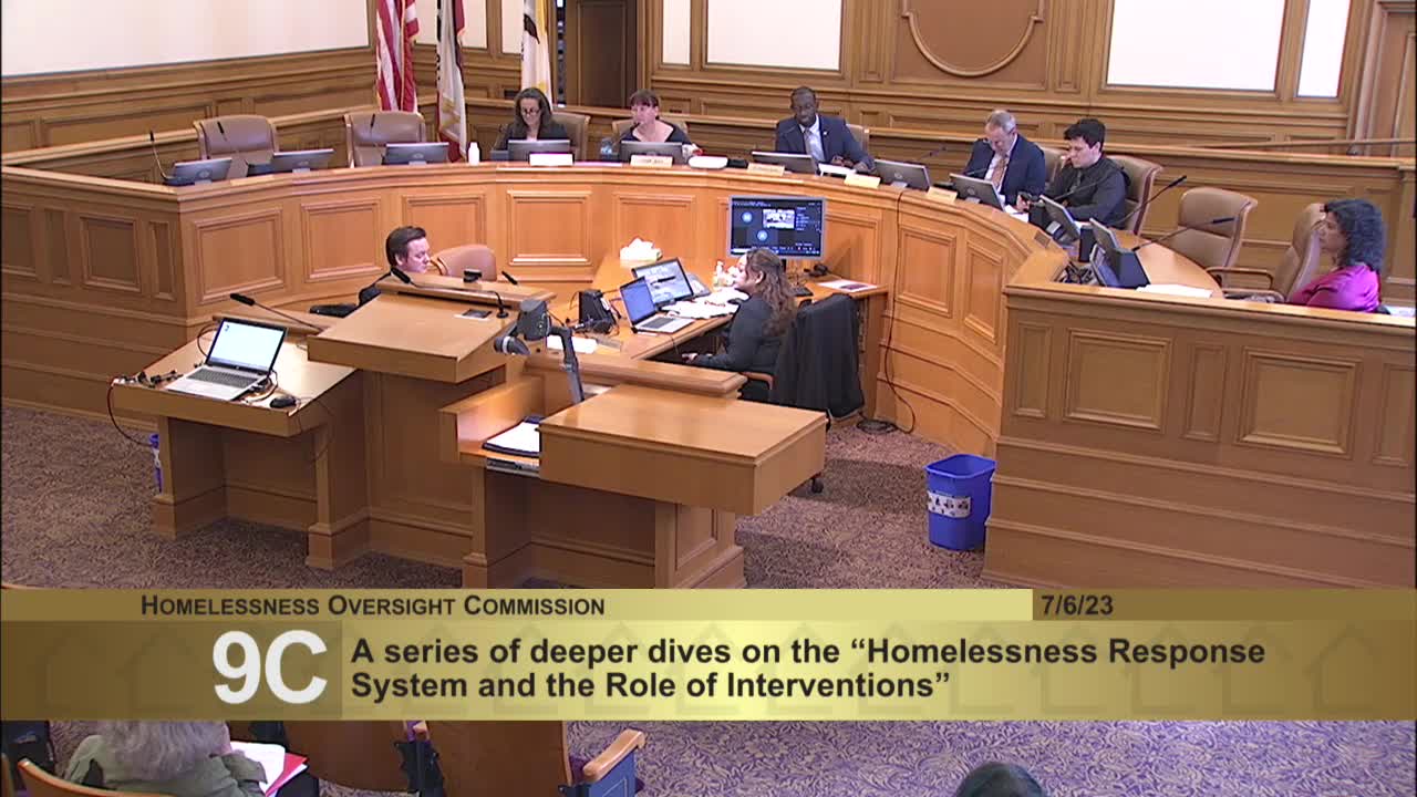 Deputy Director Jendra presents transgender homelessness initiative at strategy overview meeting