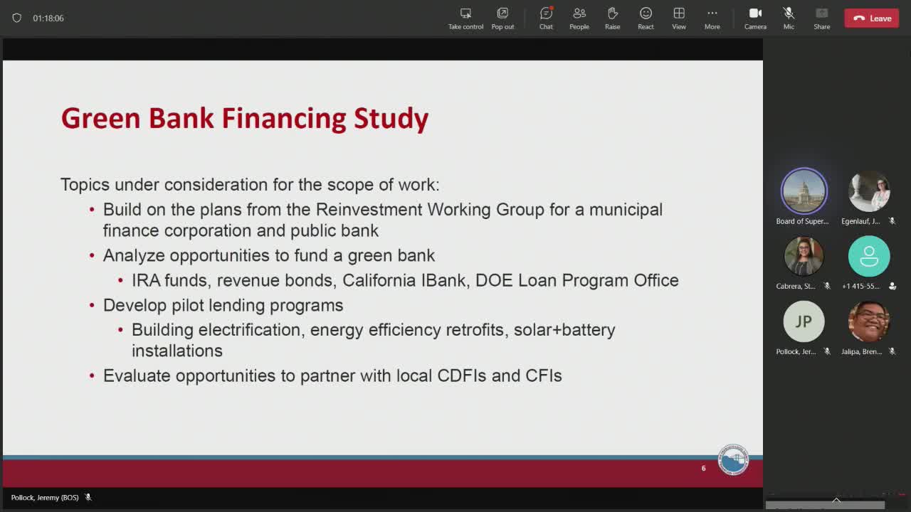 San Francisco aims to establish municipal green bank with federal clean energy funding