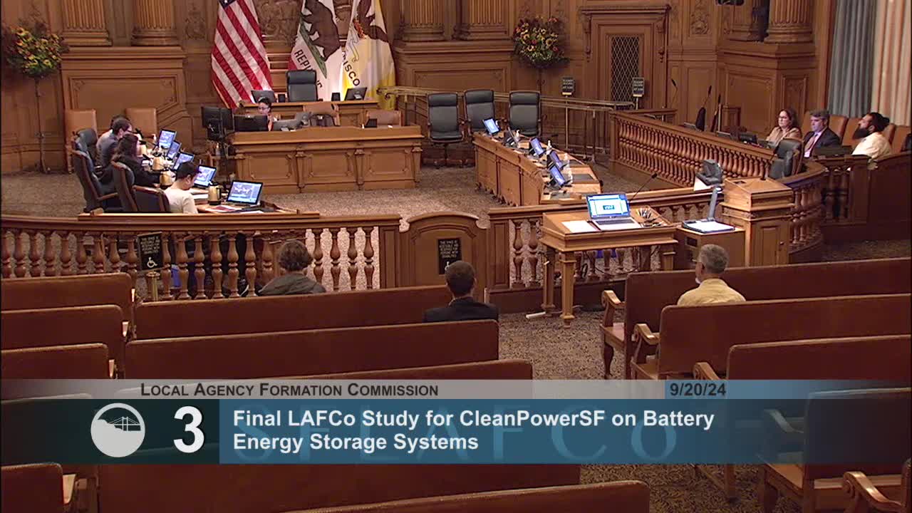 LAFCO updates San Francisco Green Bank financing study and greenhouse gas initiatives