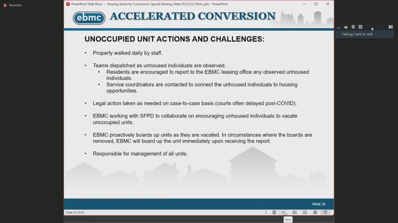 EBMC collaborates with San Francisco PD to manage and board up vacant units