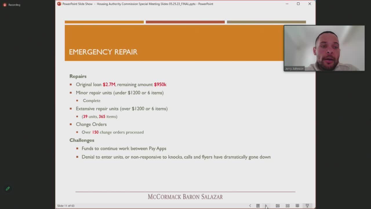 Oakland project resolves funding issues for extensive unit repairs