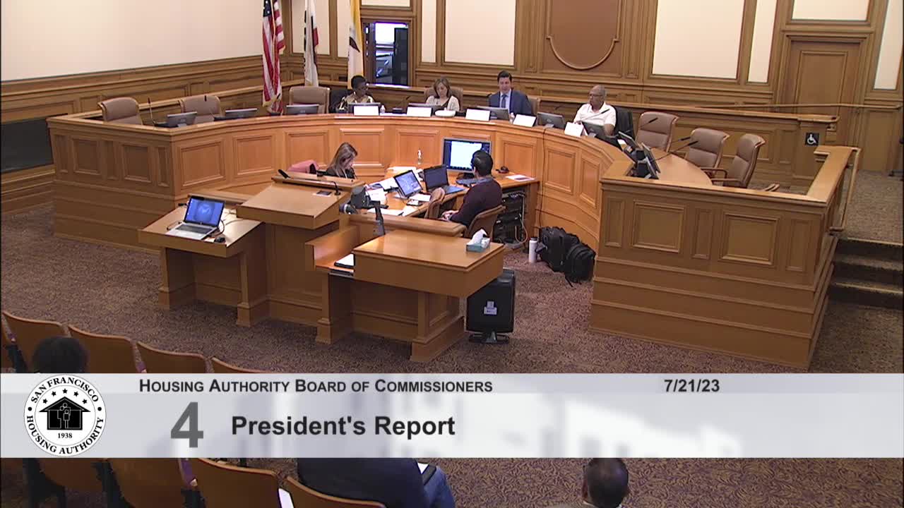 San Francisco Housing Authority honors Tony Bennett and reviews financials