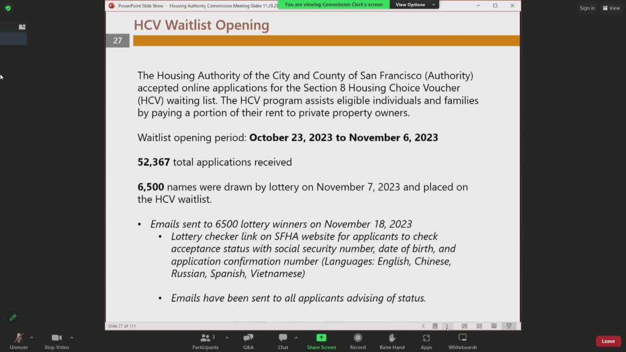 San Francisco Housing Authority launches multilingual application portal for housing vouchers