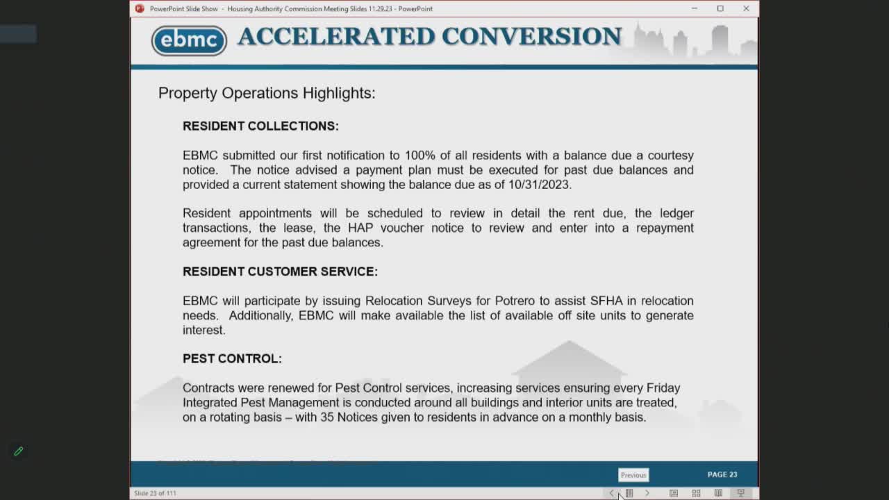EBMC implements payment plans and pest control services for Sunnydale and Potrero residents