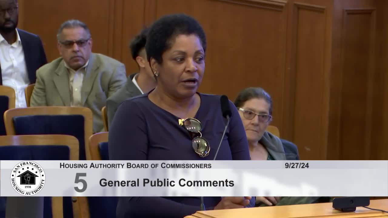 Residents voice concerns over housing authority paperwork issues at San Francisco meeting
