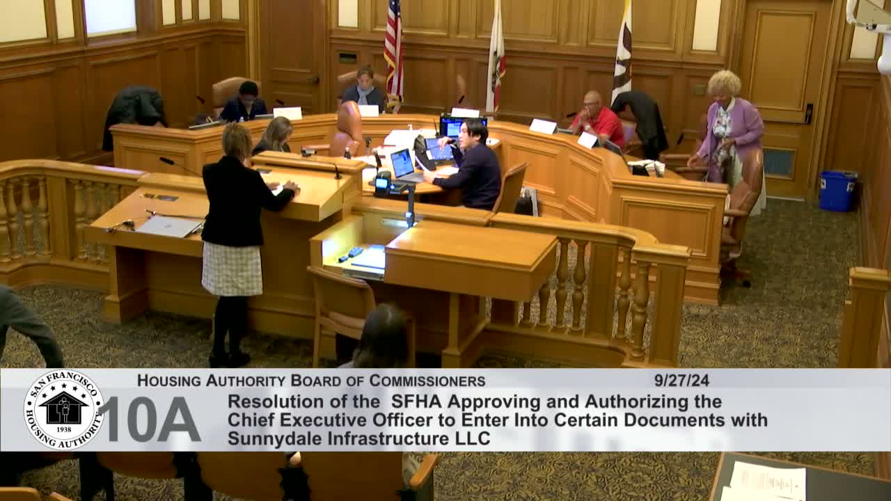 Commission approves Sunnydale Phase 1B/1C infrastructure agreements and subdivision map