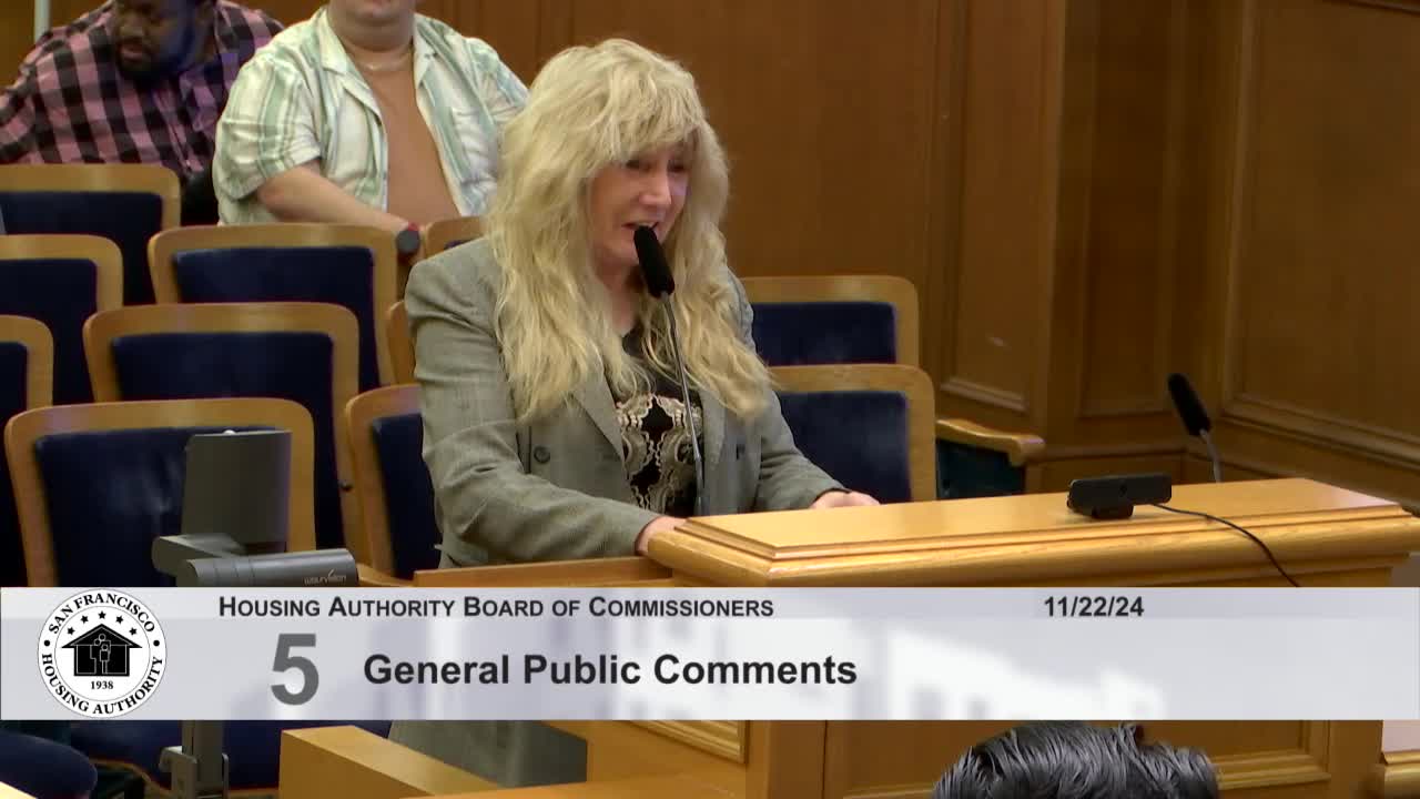 Martha Hollins advocates for Plaza East redevelopment during public comment session