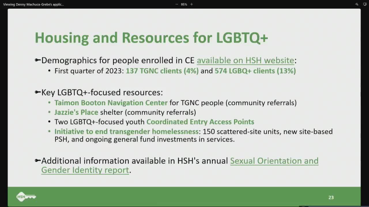 Commissioners review LGBTQ youth homelessness resources and upcoming legislation updates