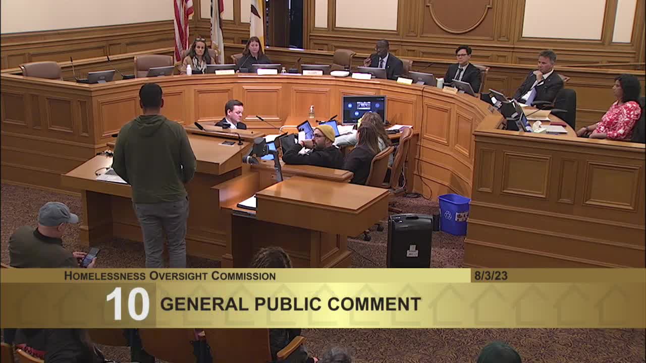 Public speakers challenge San Francisco's homelessness policies and call for change