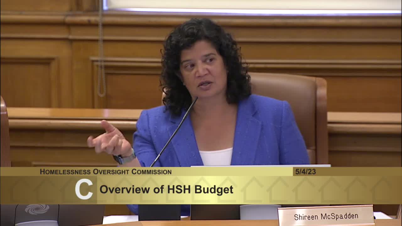 Deputy Director Whitley presents San Francisco's $672 million homeless services budget plan