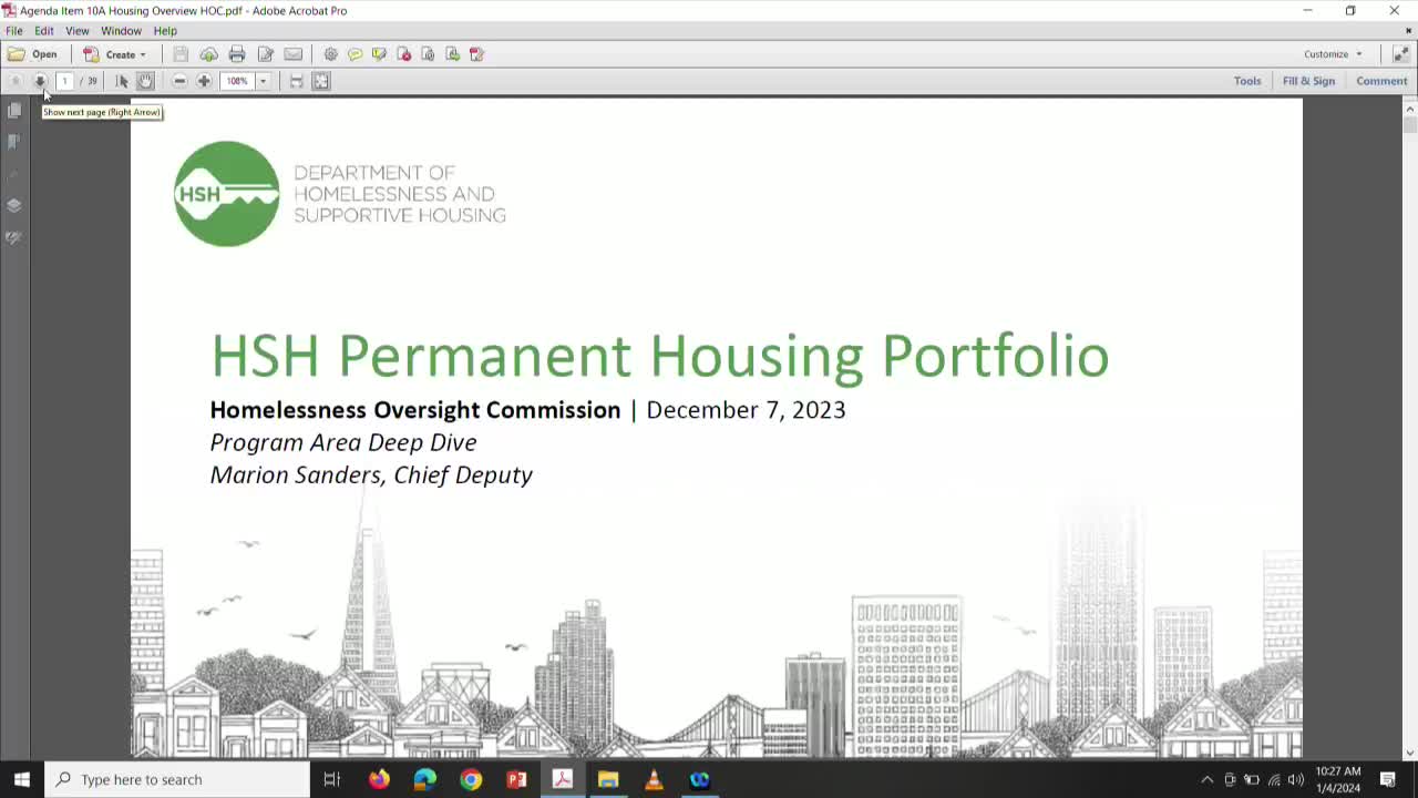 Housing Commission details strategic plan to combat homelessness in the city