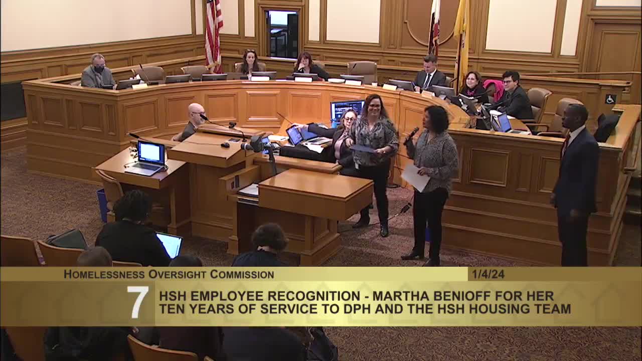 Department of Homelessness bids farewell to Martha after 10 years of service