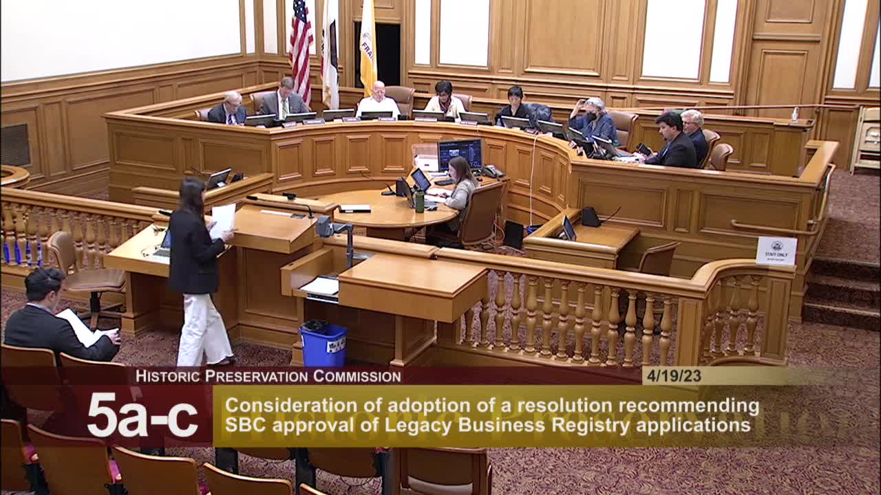 San Francisco considers legacy status for Piero's Pizzeria and Ying Hing Kee