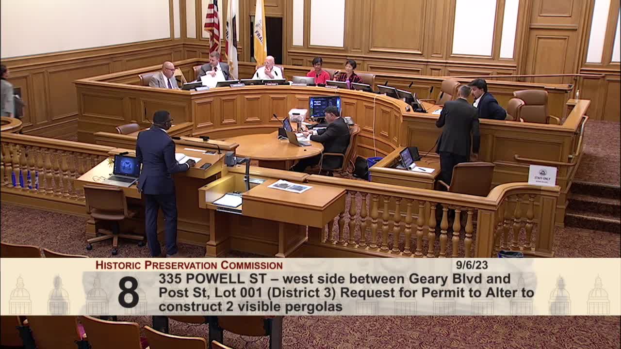 Historic St Francis Hotel seeks approval for modern pergolas to enhance Union Square