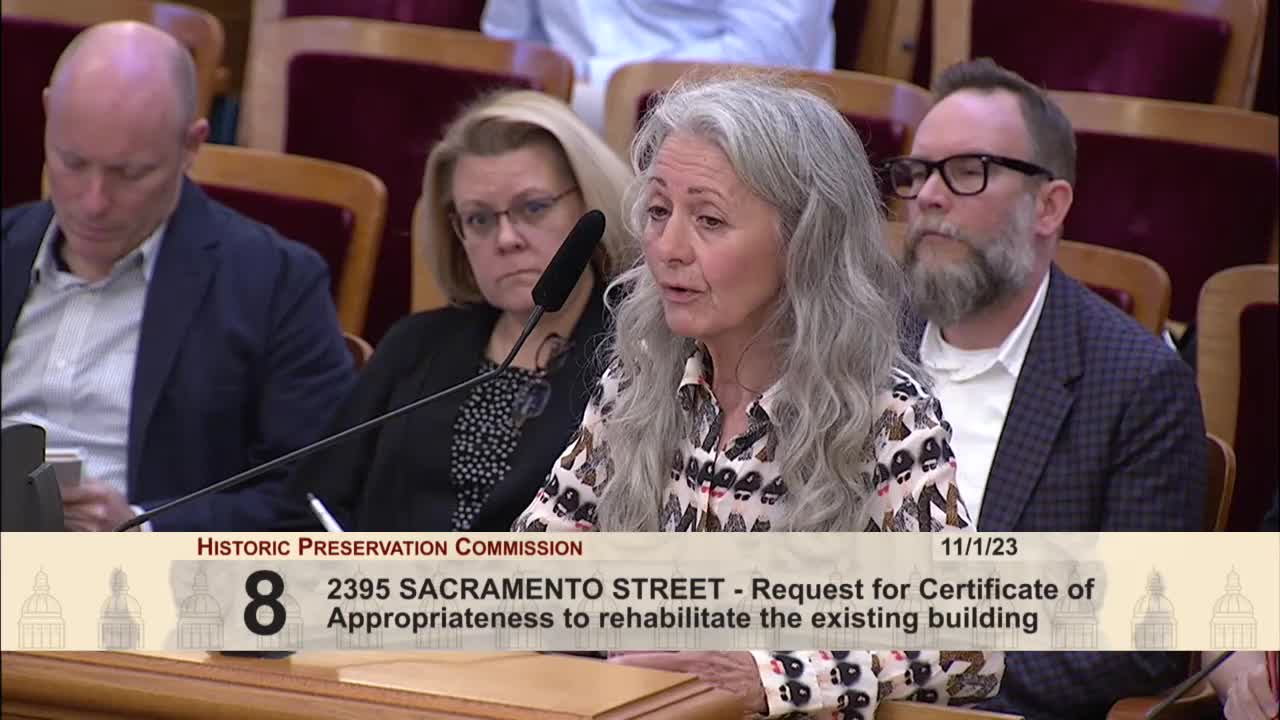 Webster Street residents oppose 2395 Sacramento development for safety and historical concerns