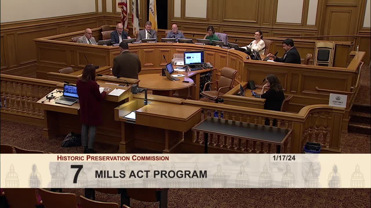 San Francisco Board reviews Mills Act policy to enhance equity and support rehabilitation