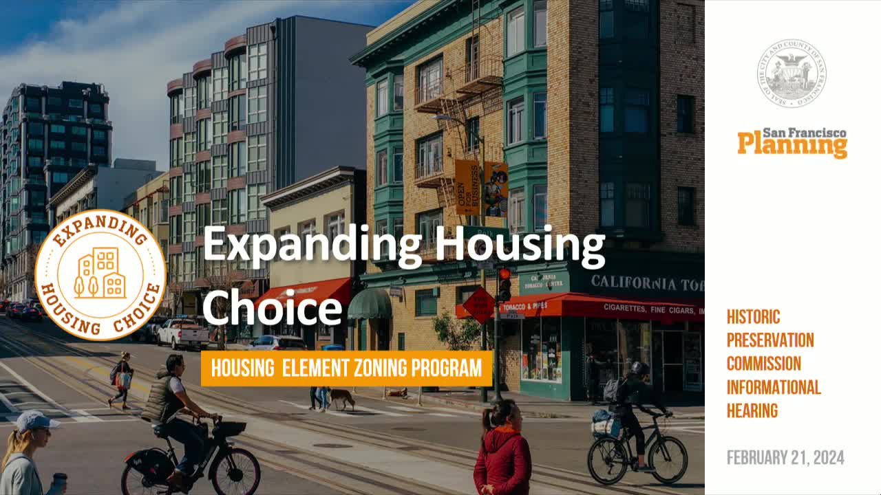 San Francisco presents housing element rezoning plan to expand affordable housing options