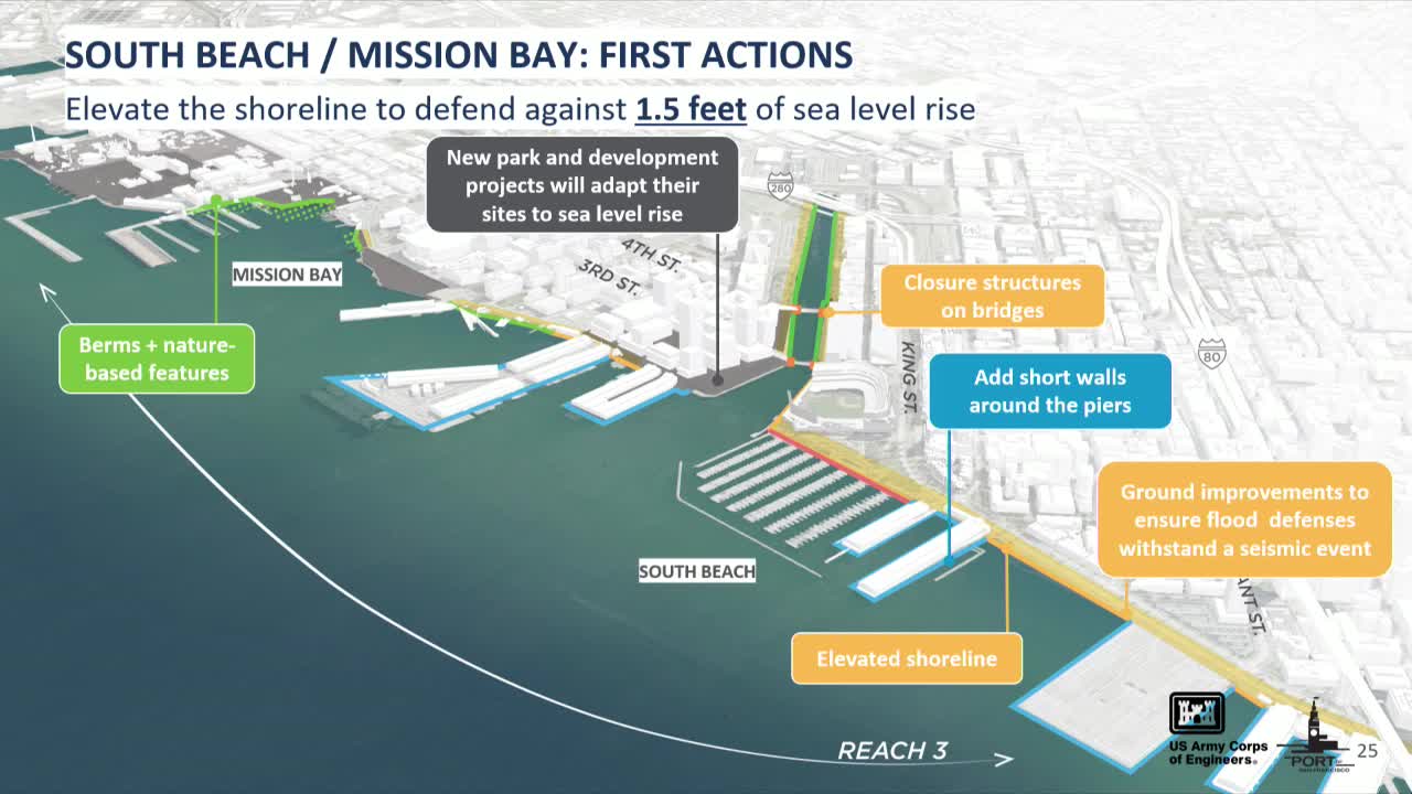 San Francisco outlines phased seawall and levee plan to combat sea level rise